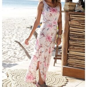 Floral Viscose Maxi Dress